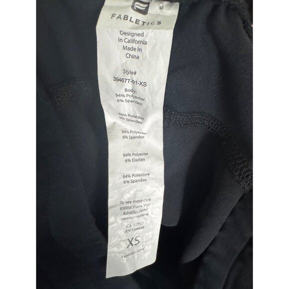 Fabletics XS Womens Black Performance Pants - Picture 2 of 12